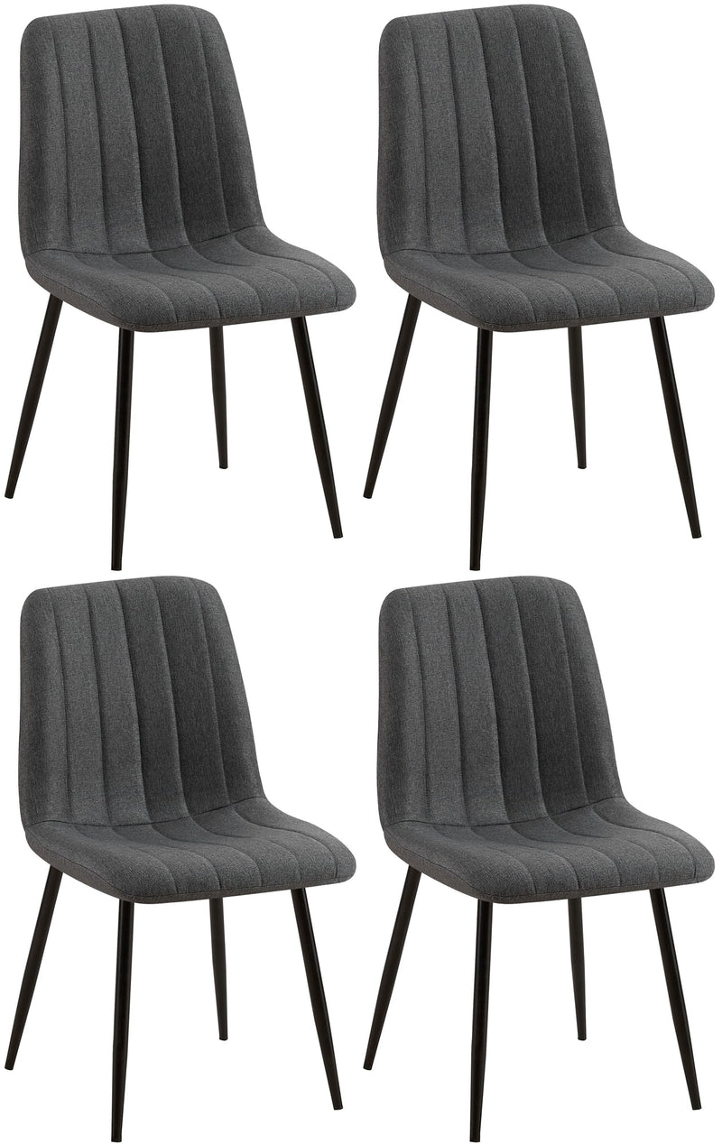 4er Set Stühle Dijon Stoff
