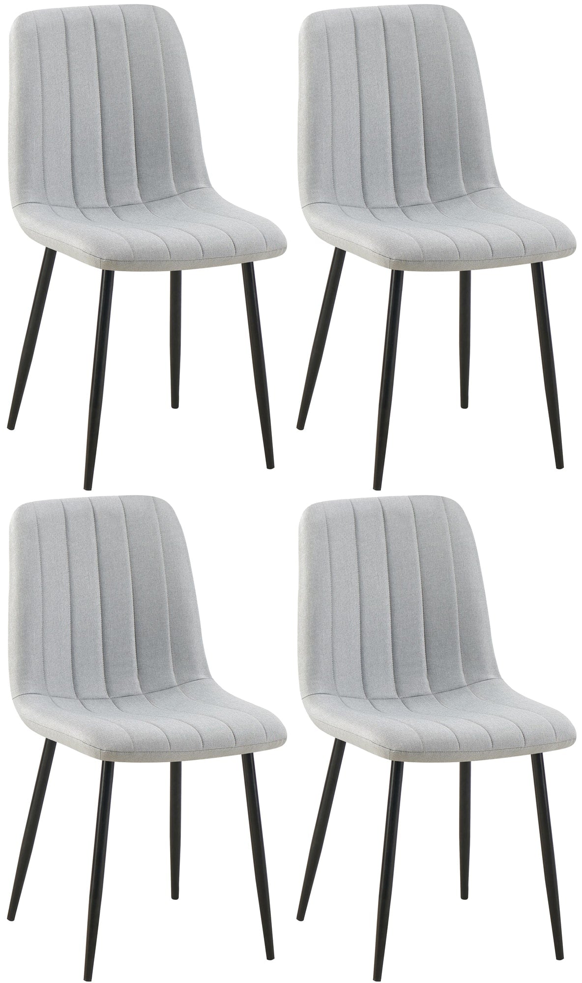 4er Set Stühle Dijon Stoff