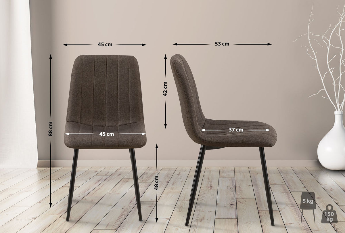 Stuhl Dijon Stoff – Ansicht 18