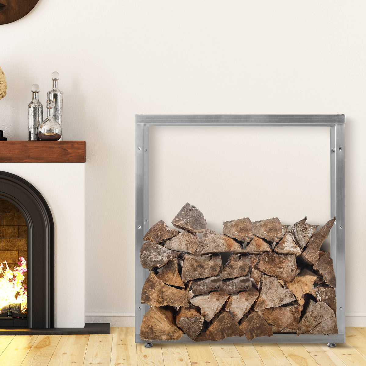 Kaminholzständer Keri V2 25x100x100 cm – Ansicht 4