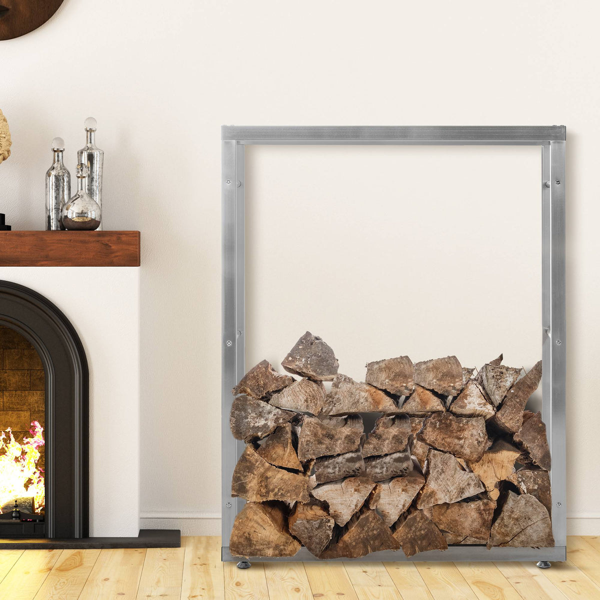 Kaminholzständer Keri V2 25x100x125 cm – Ansicht 4