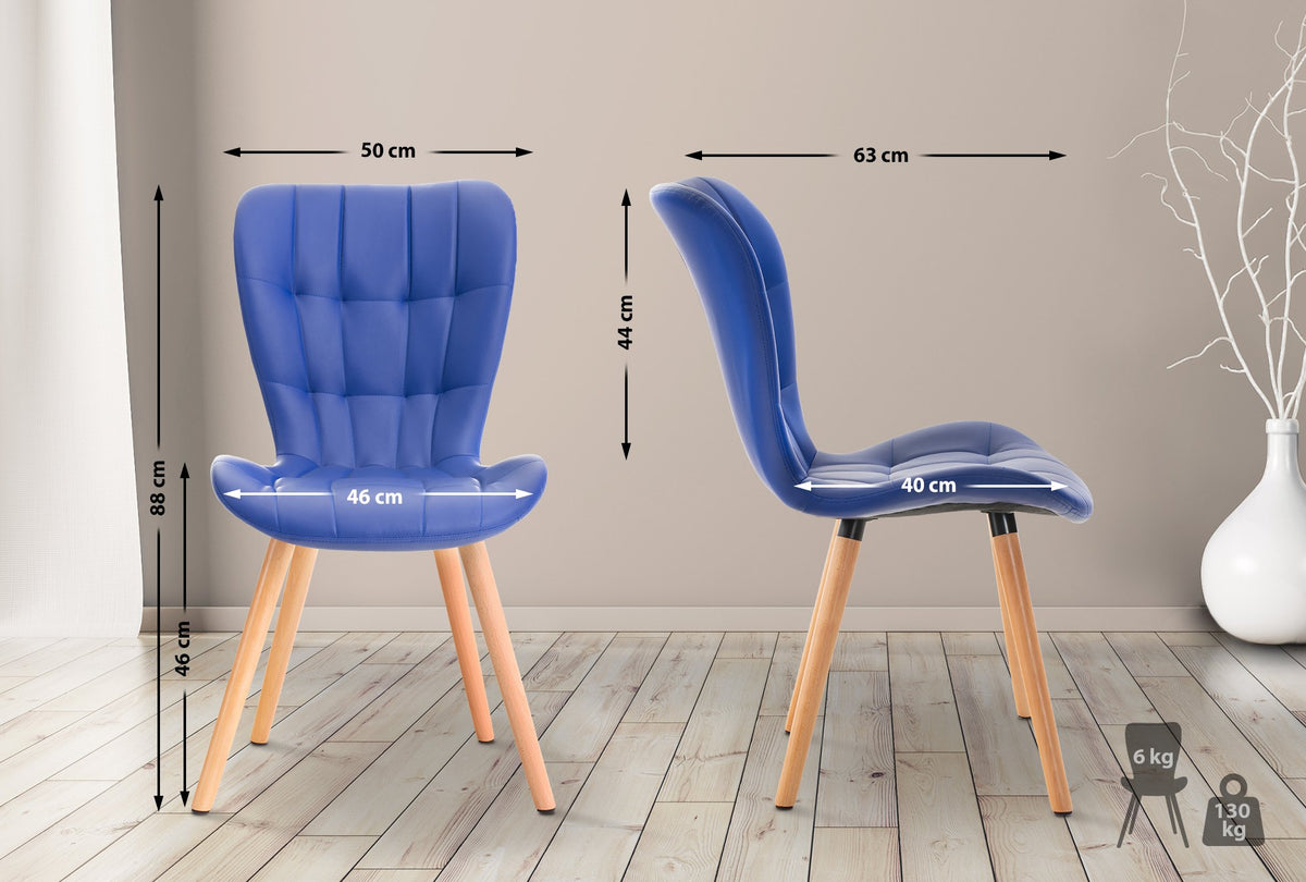 Stuhl Elda PU natura – Ansicht 2