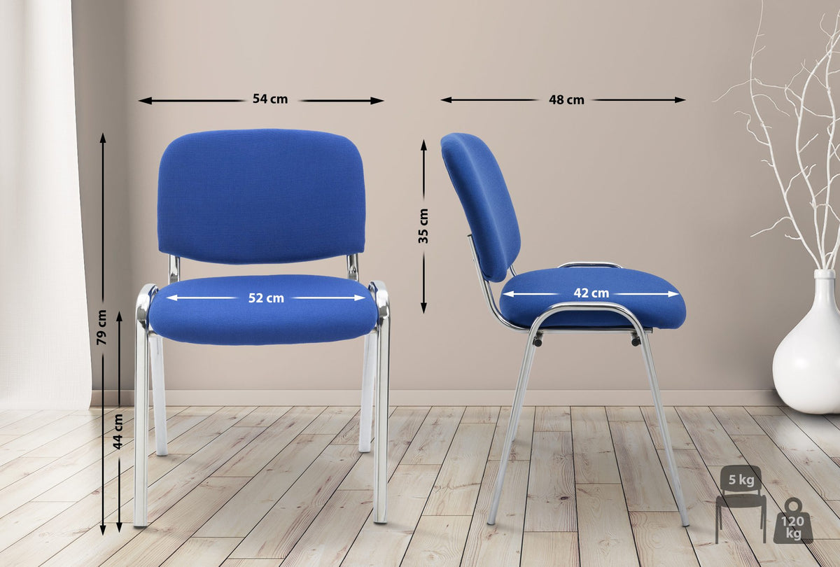 Besucherstuhl Ken C Stoff – Ansicht 2