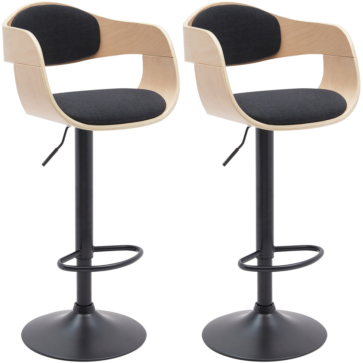 2er Set Barhocker Kingston B Stoff – Ansicht 8
