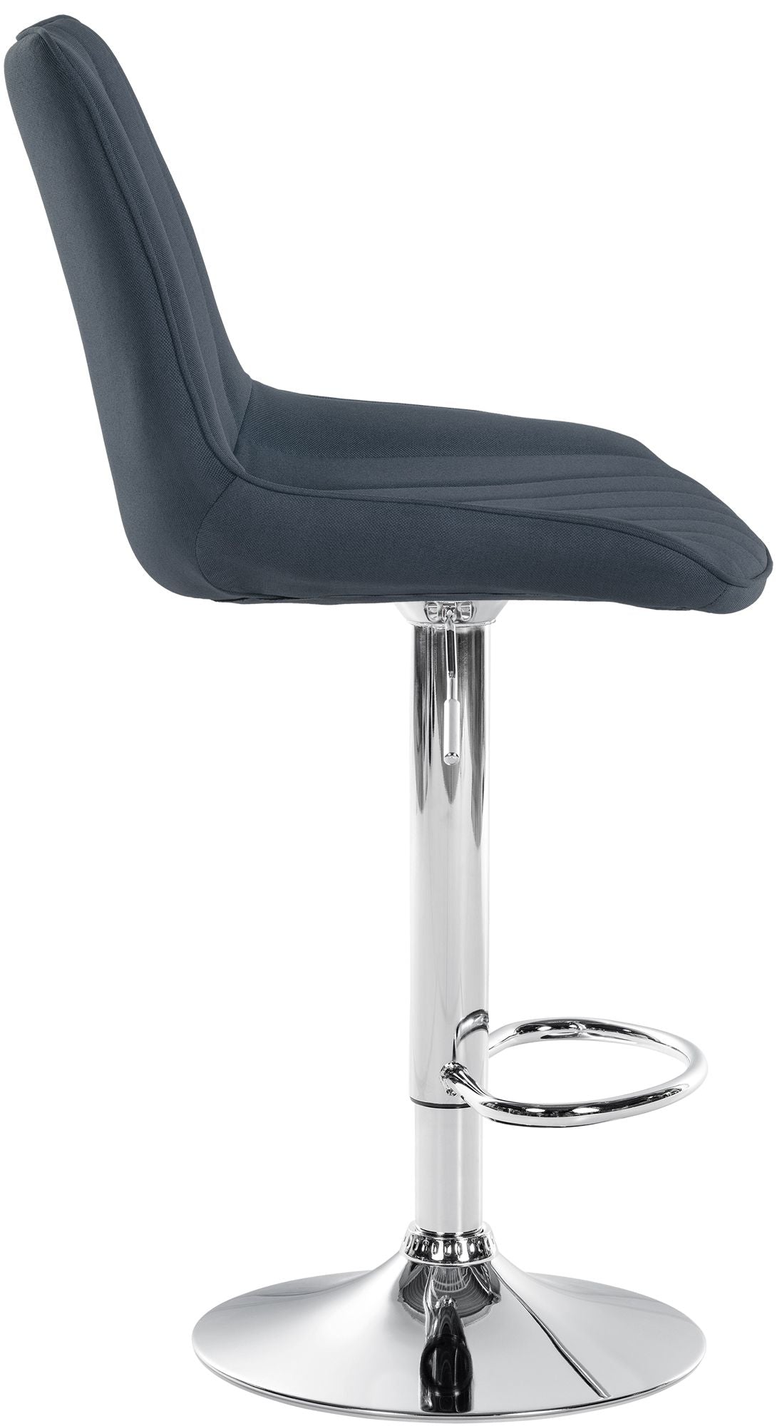2er Set Barhocker Toni Stoff chrom – Ansicht 4