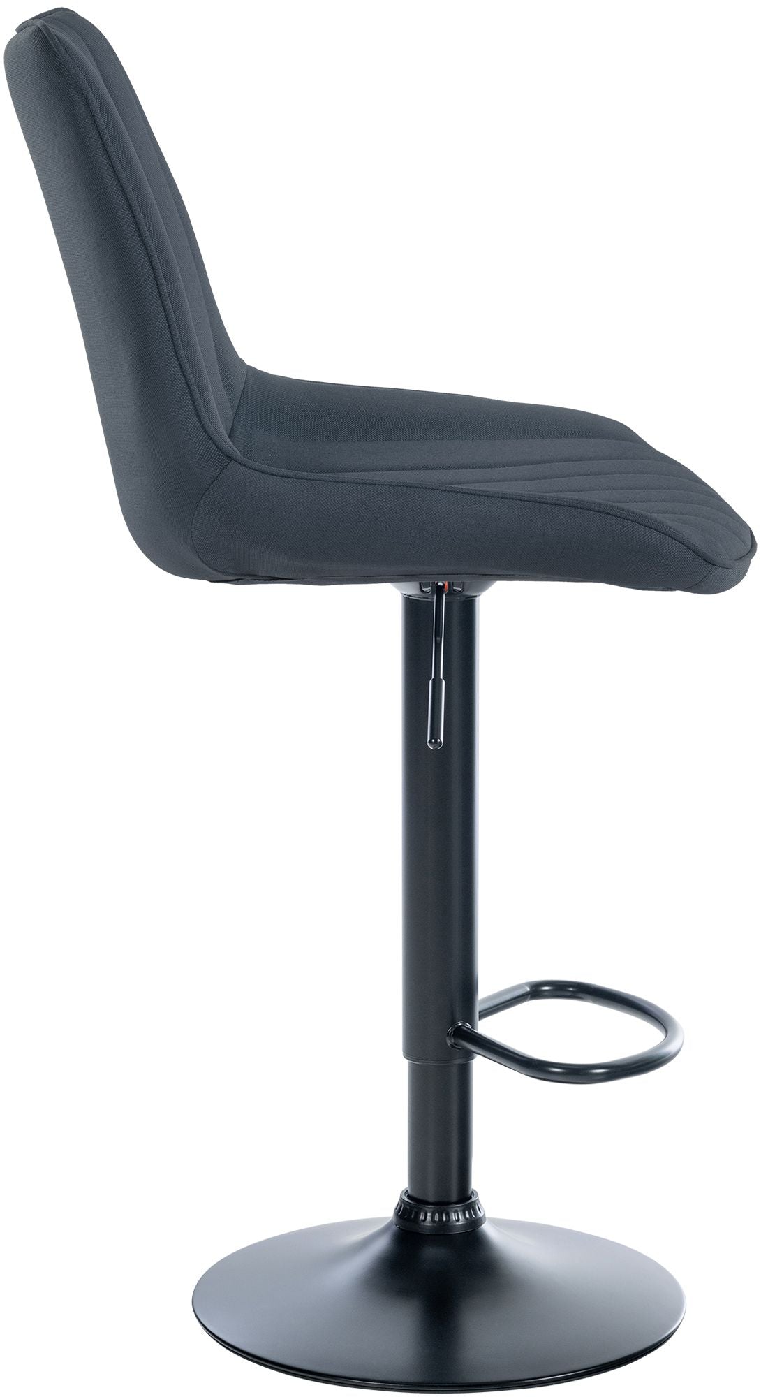2er Set Barhocker Toni Stoff schwarz – Ansicht 4