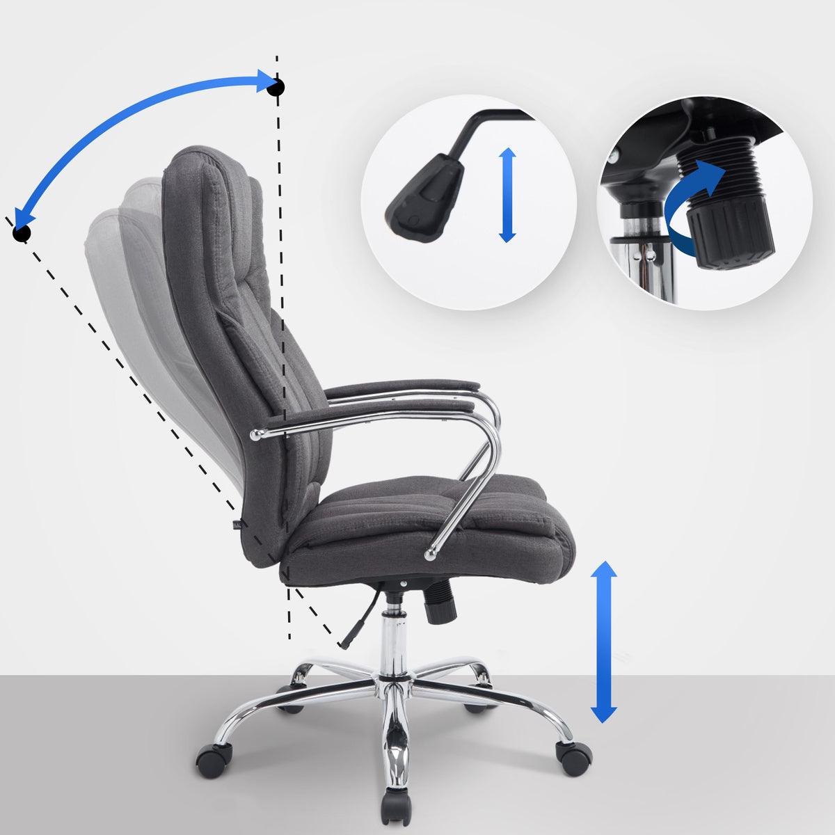 Bürostuhl BIG Xanthos Stoff – Ansicht 17