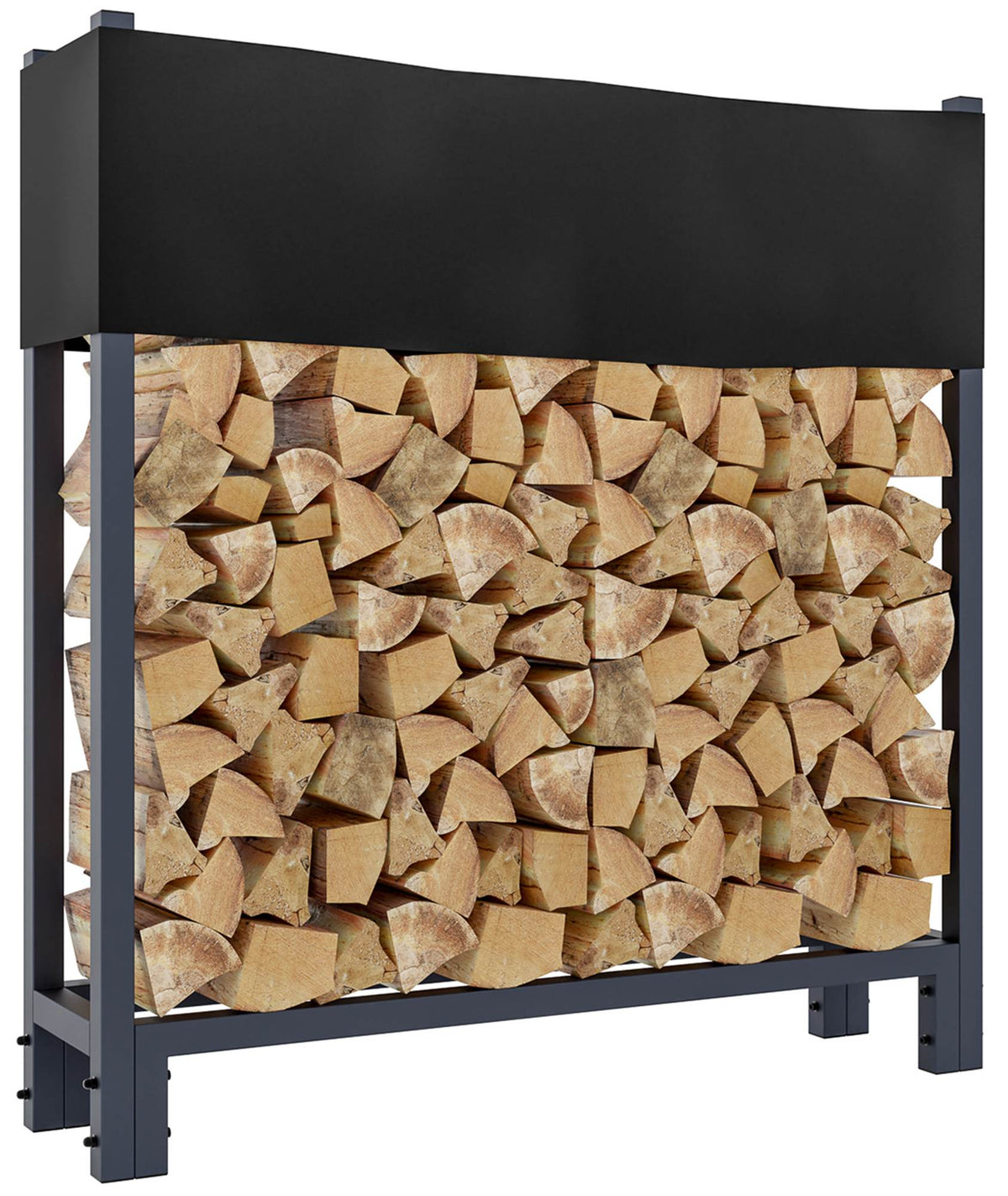 Kaminholzständer + Abdeckplane Martin 25x110x115 cm