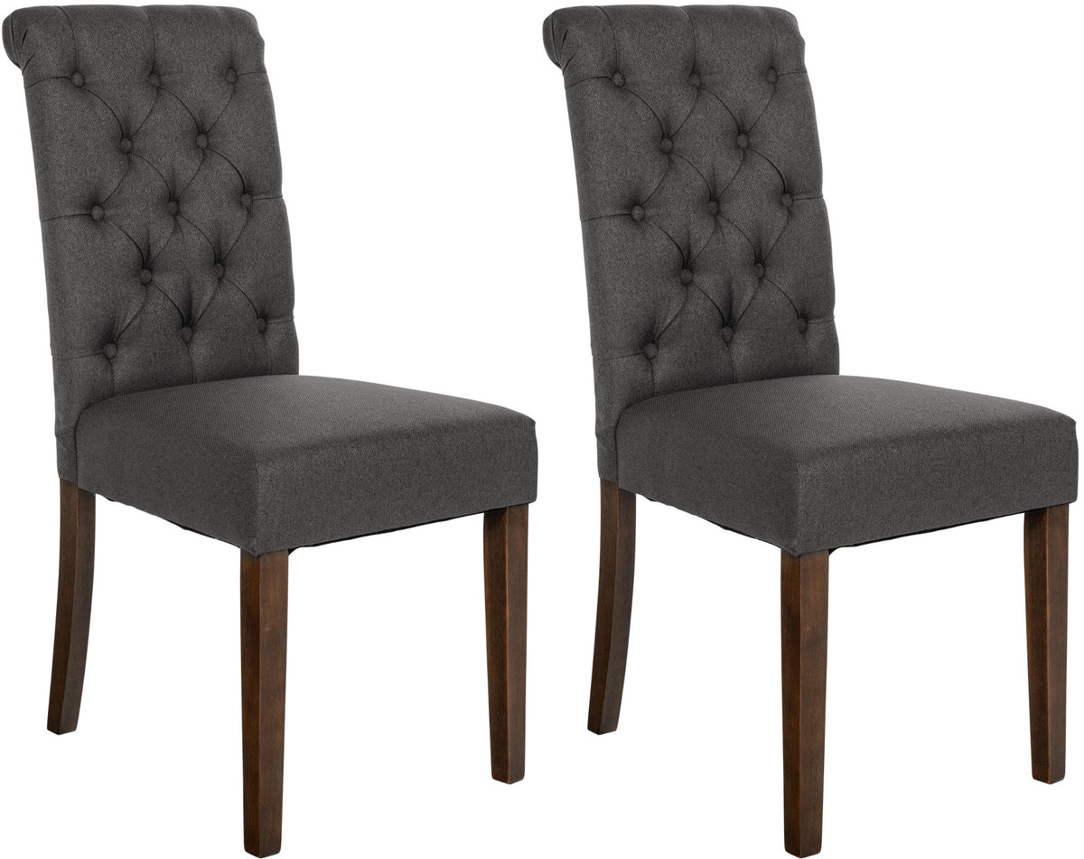2er Set Esszimmerstühle Lisburn Stoff – Ansicht 8