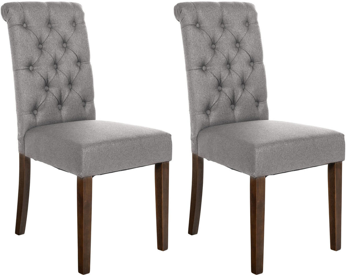 2er Set Esszimmerstühle Lisburn Stoff – Ansicht 15