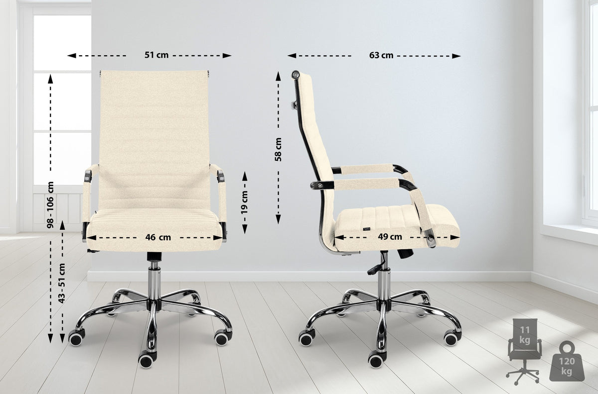 Bürostuhl Amadora Stoff – Ansicht 2