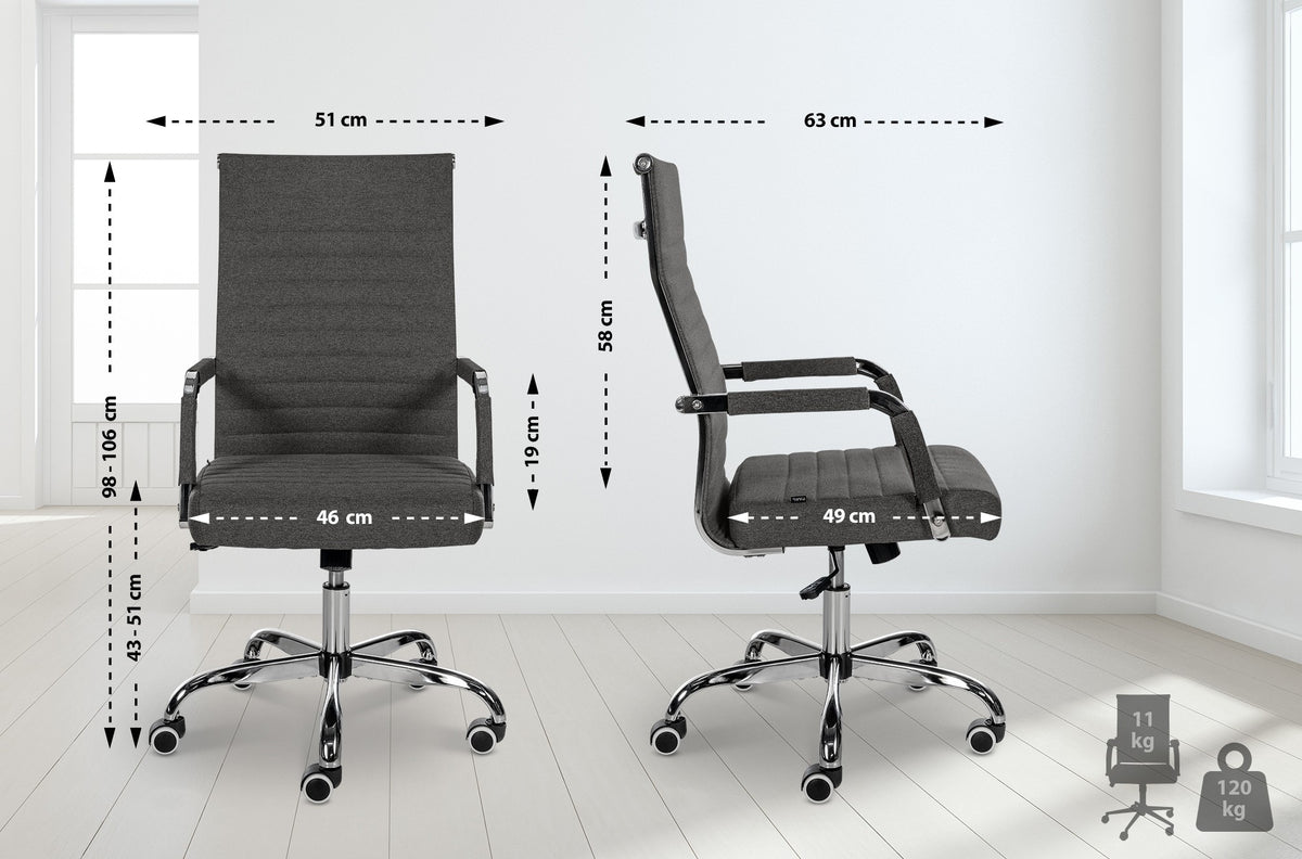 Bürostuhl Amadora Stoff – Ansicht 20