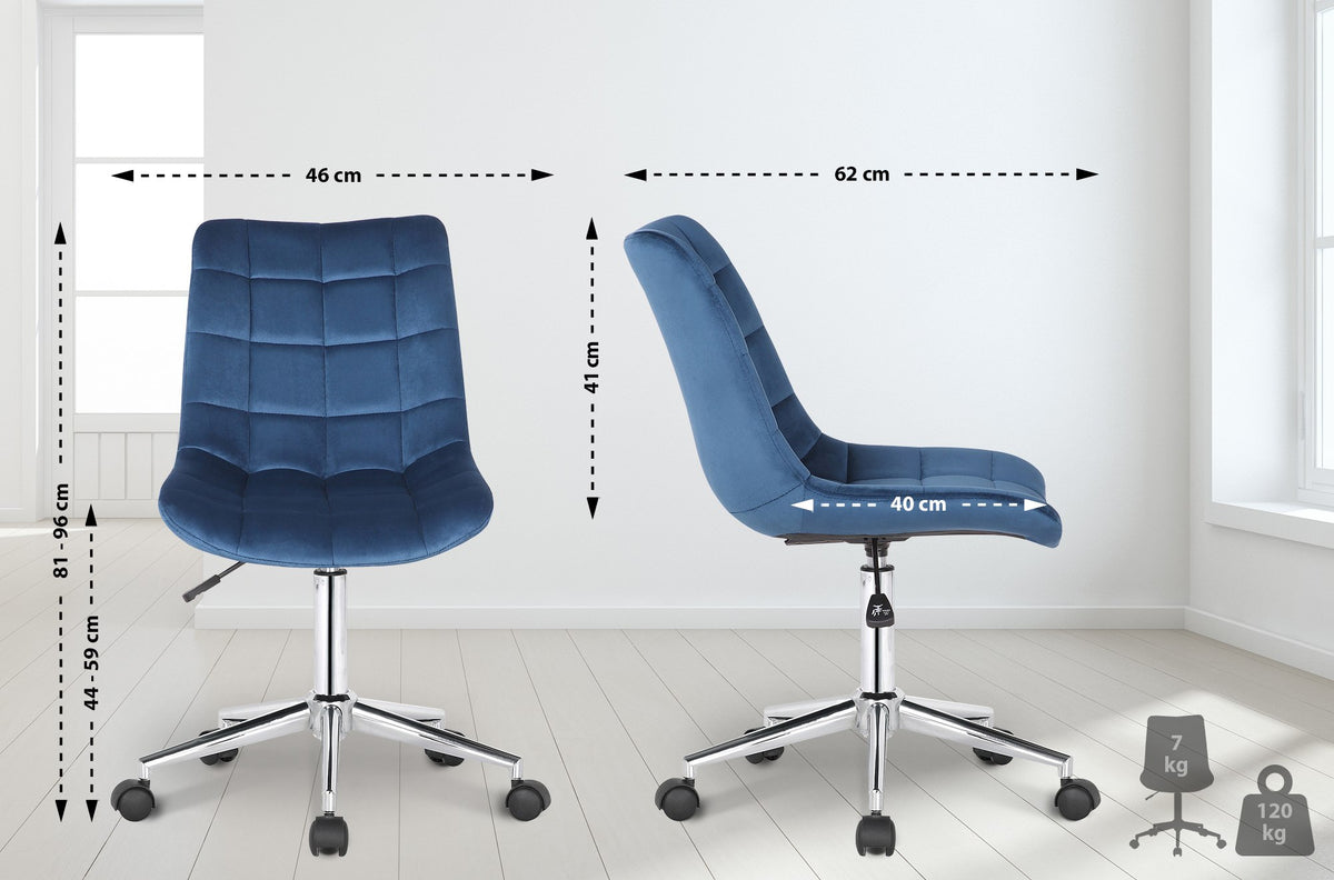 Bürostuhl Medford Samt – Ansicht 2