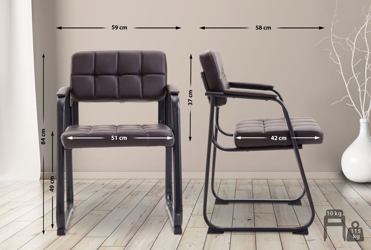Besucherstuhl Canada B Kunstleder – Ansicht 9
