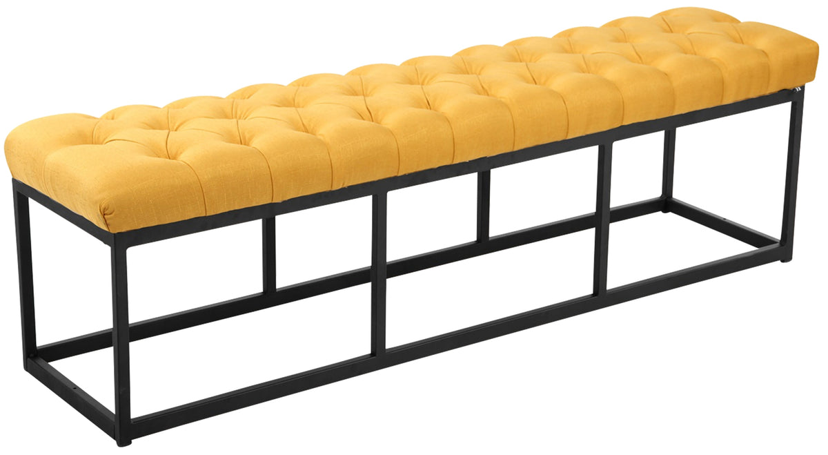 Sitzbank Amun Stoff Schwarz 150 cm – Ansicht 8