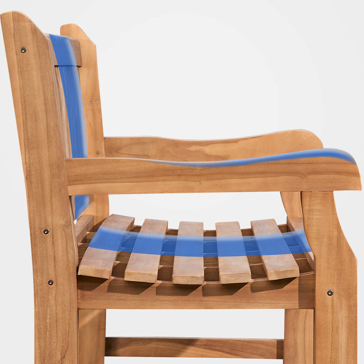 Teakbank Jackson 120 cm mit Abdeckhaube – Ansicht 7