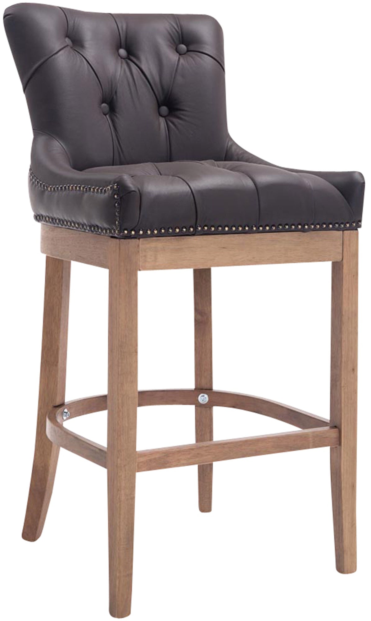 Barhocker Lakewood Echtleder, Antik-hell – Ansicht 8