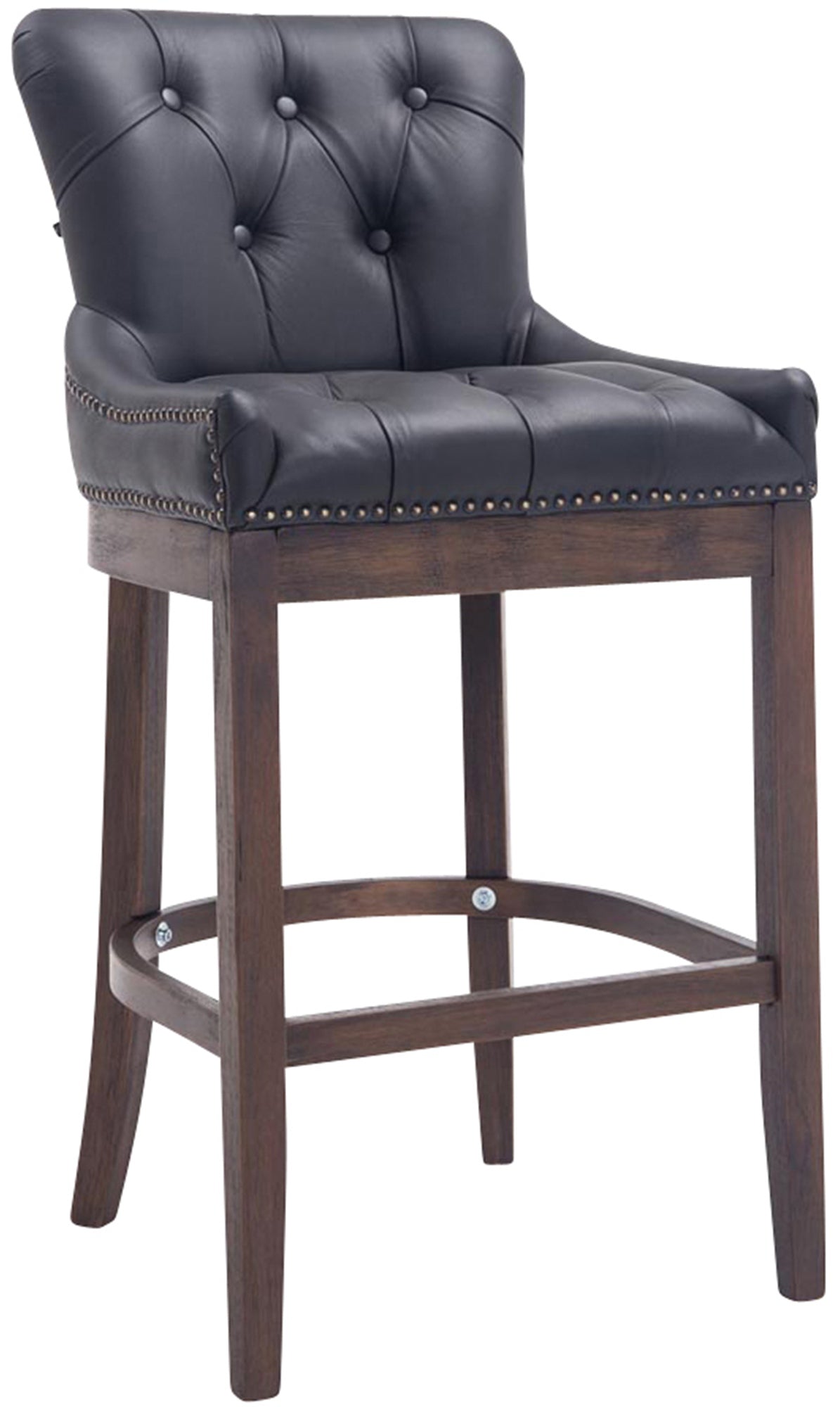 Barhocker Lakewood Echtleder, Antik