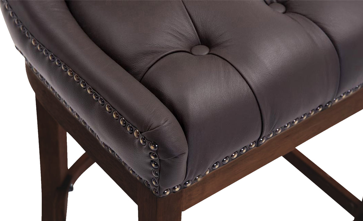 Barhocker Lakewood Echtleder, Antik – Ansicht 11