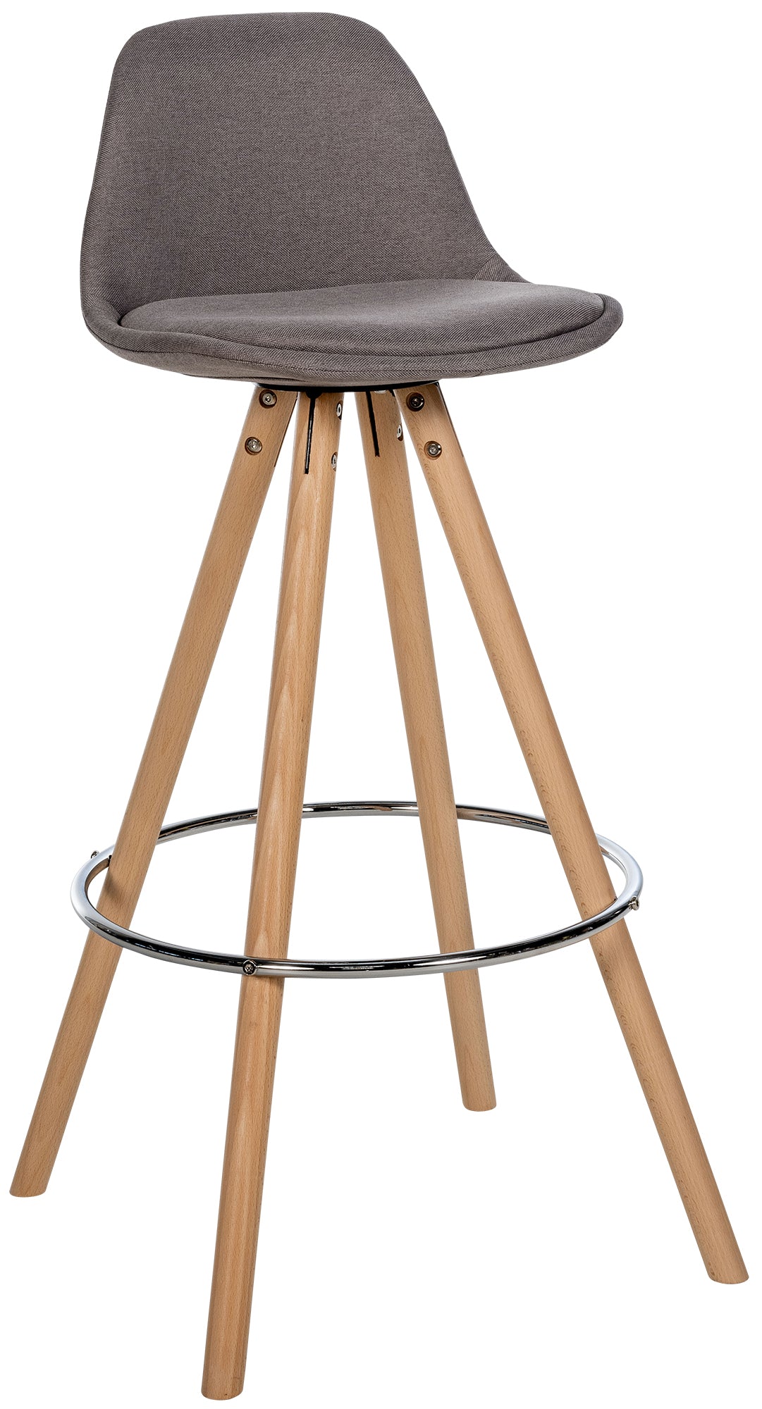 Barhocker Corbin Stoff Rund natura – Ansicht 15