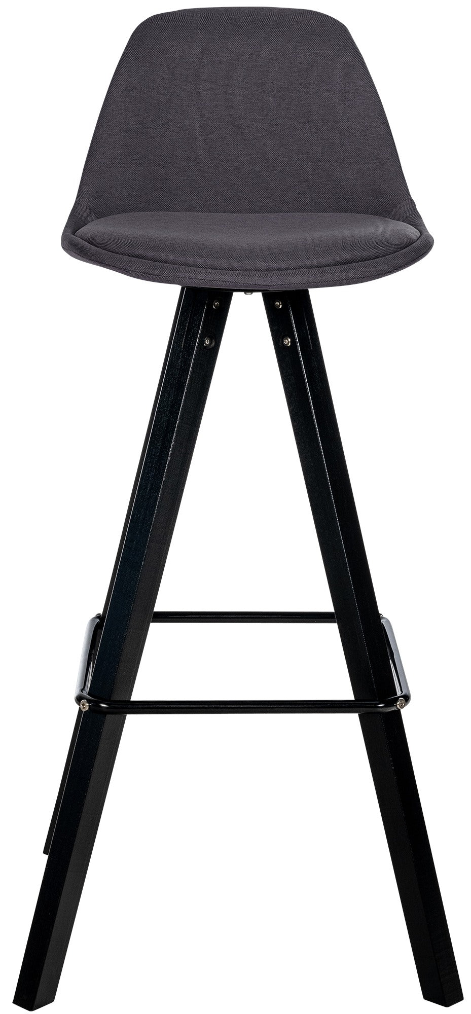 Barhocker Corbin Stoff Square schwarz – Ansicht 6