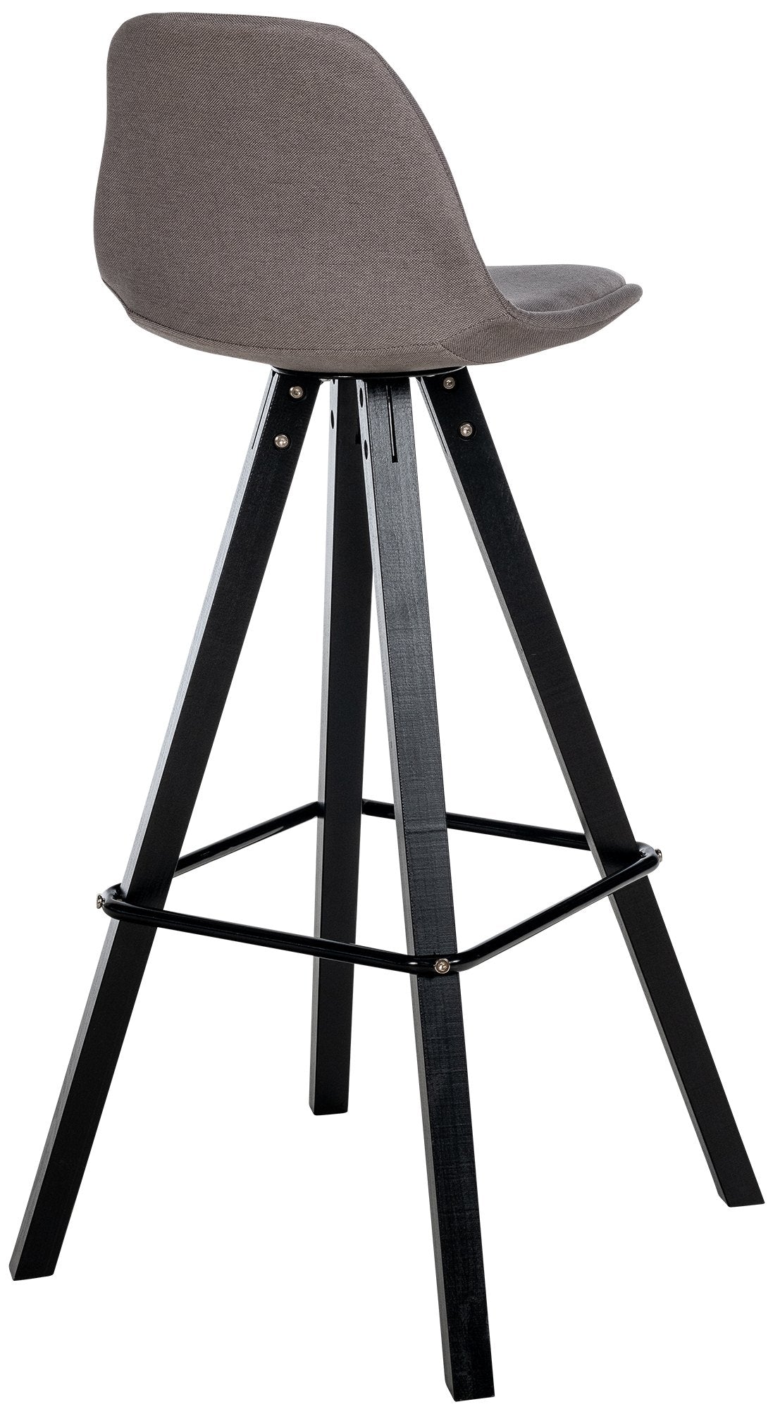 Barhocker Corbin Stoff Square schwarz – Ansicht 19