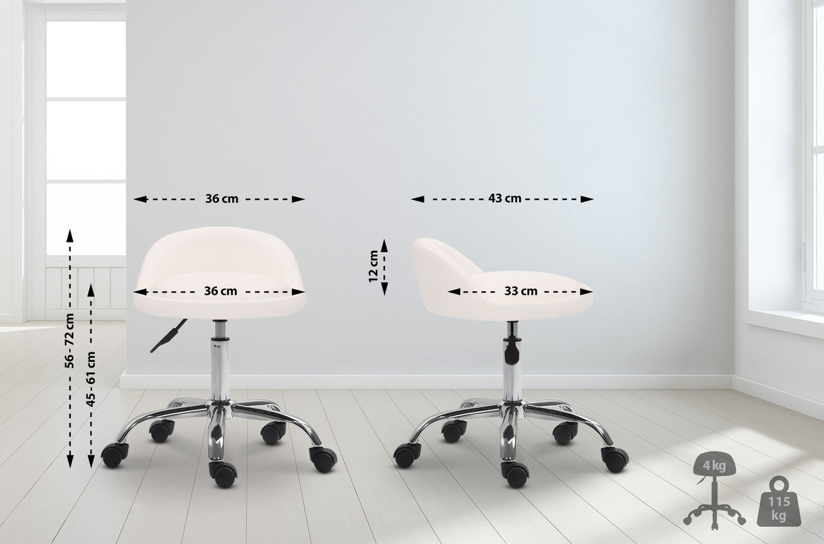 Arbeitshocker Teramo Kunstleder – Ansicht 2