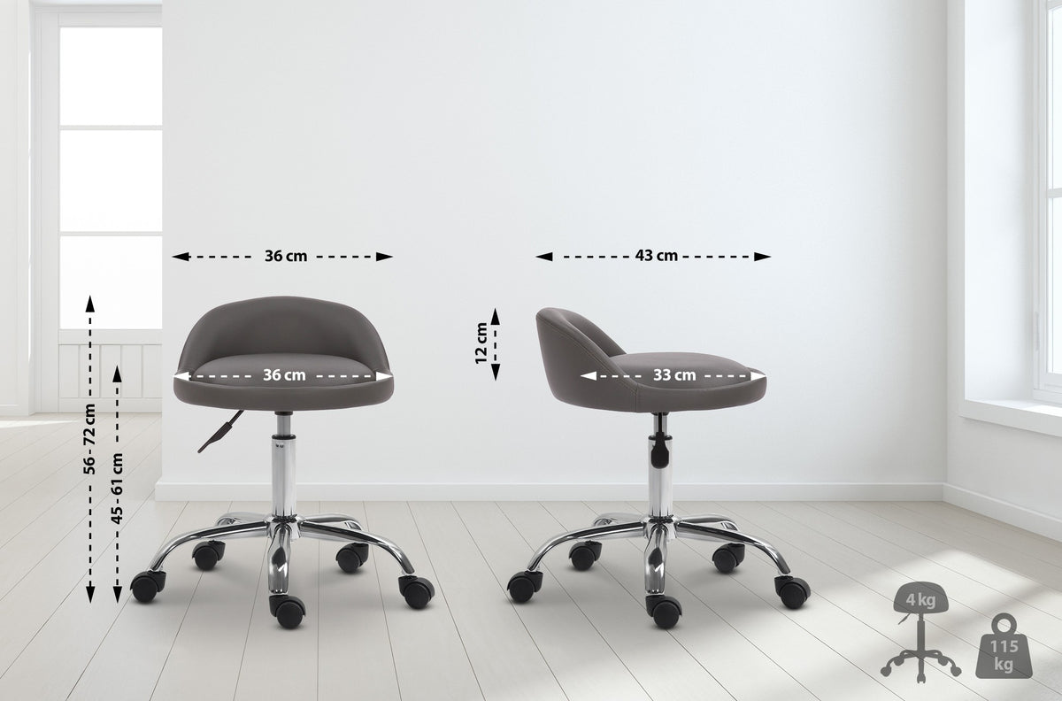 Arbeitshocker Teramo Kunstleder – Ansicht 18