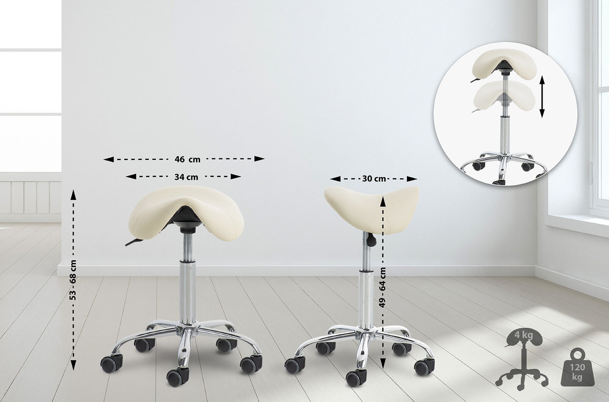 2er Set Arbeitshocker Reno Kunstleder – Ansicht 2