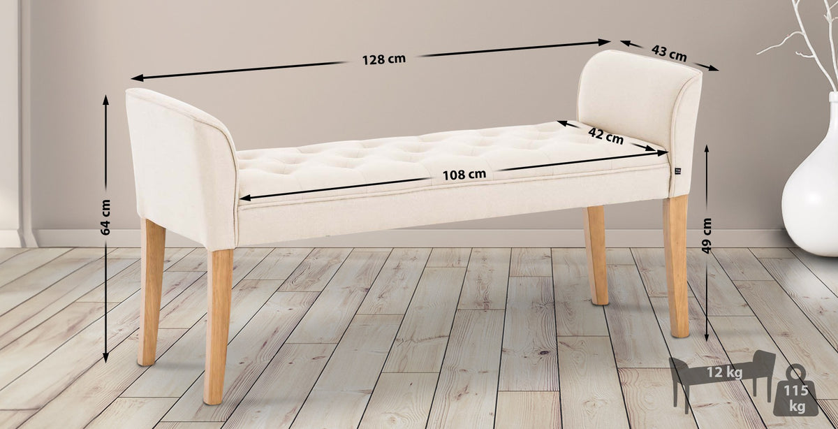 Chaiselongue Cleopatra, antik-hell – Ansicht 2