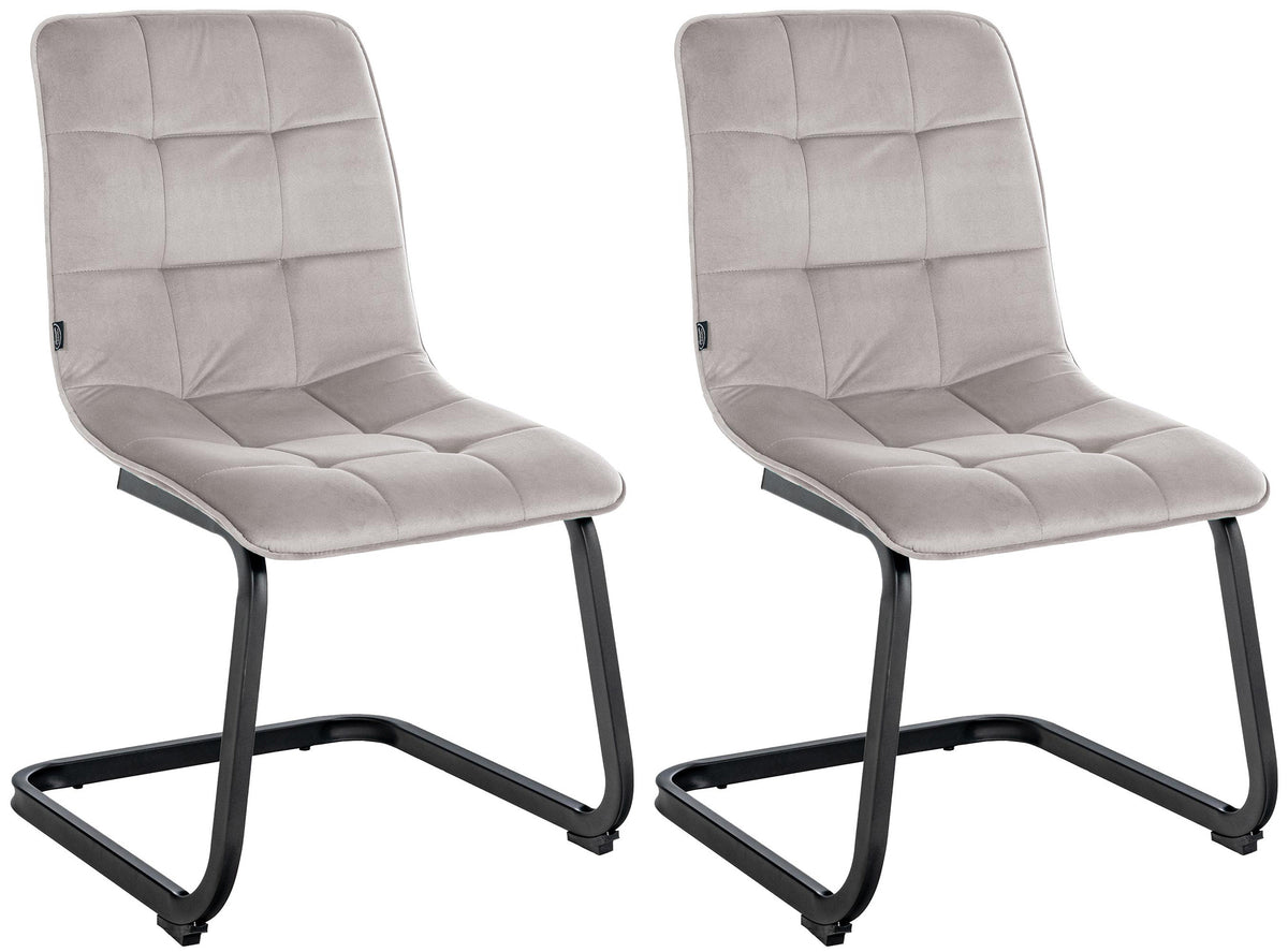 2er Set Esszimmerstuhl Vermont Samt – Ansicht 19