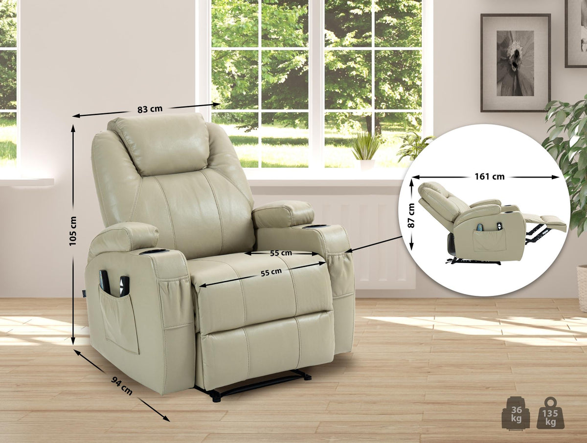 Sessel Hepler mit Massagefunktion Kunstleder – Ansicht 20