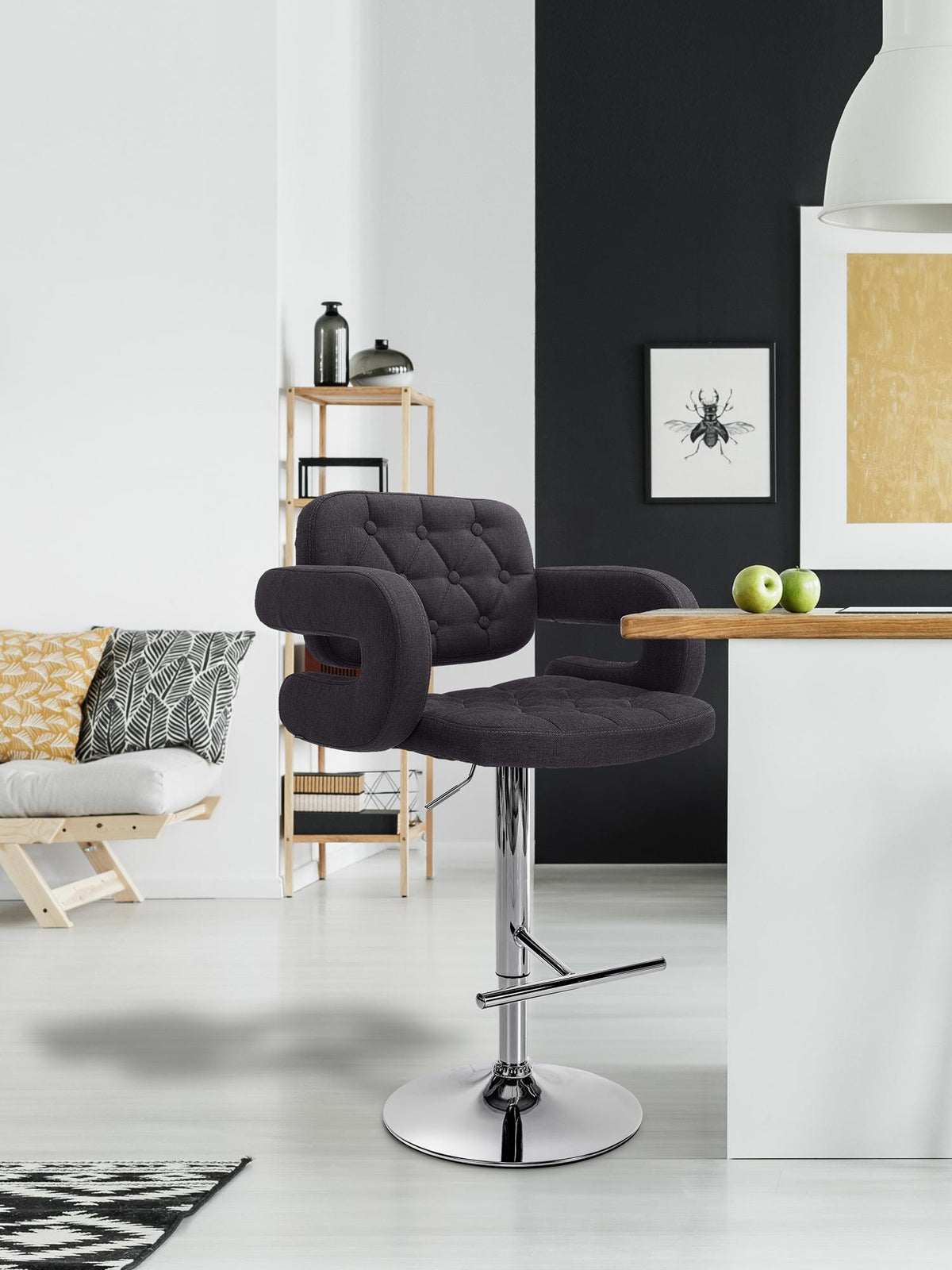 Barhocker Dublin STOFF C – Ansicht 3