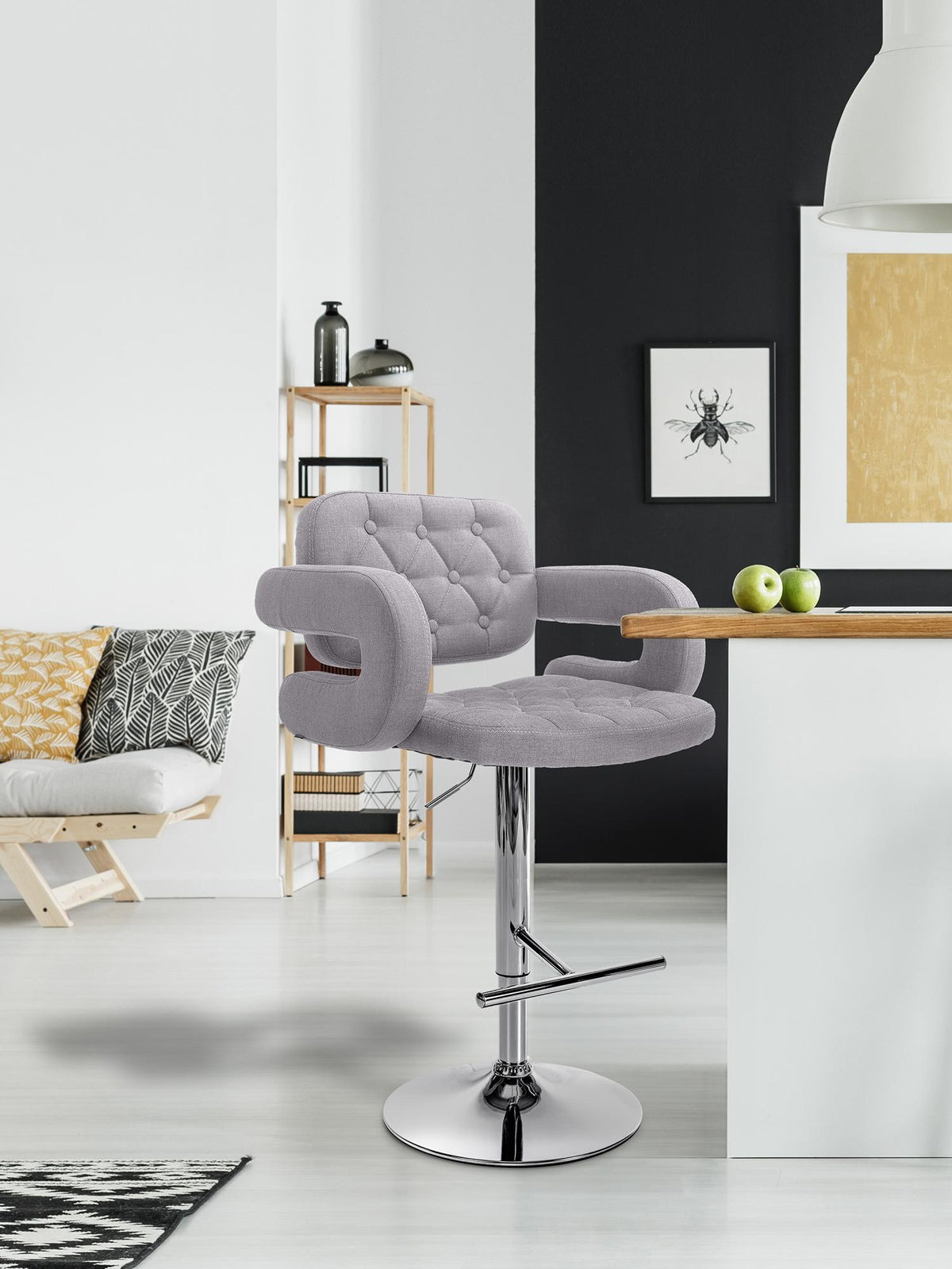 2er Set Barhocker Dublin Stoff C – Ansicht 10