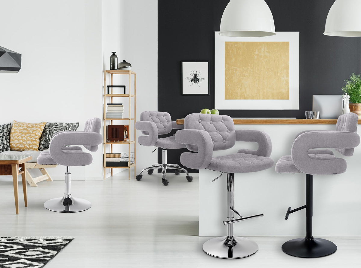 2er Set Barhocker Dublin Stoff C – Ansicht 11