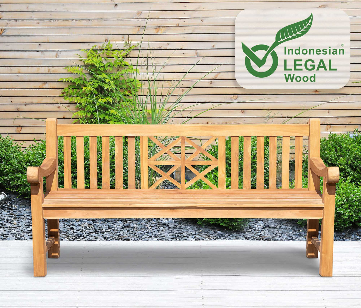 Teakbank Florida 180 cm – Ansicht 3