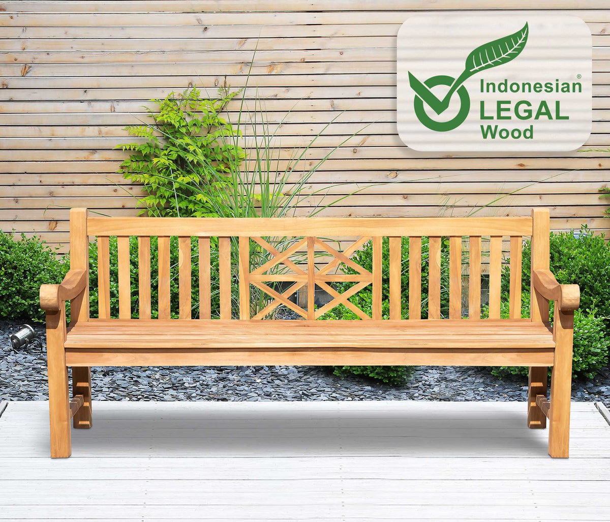 Teakbank Florida 200 cm – Ansicht 3