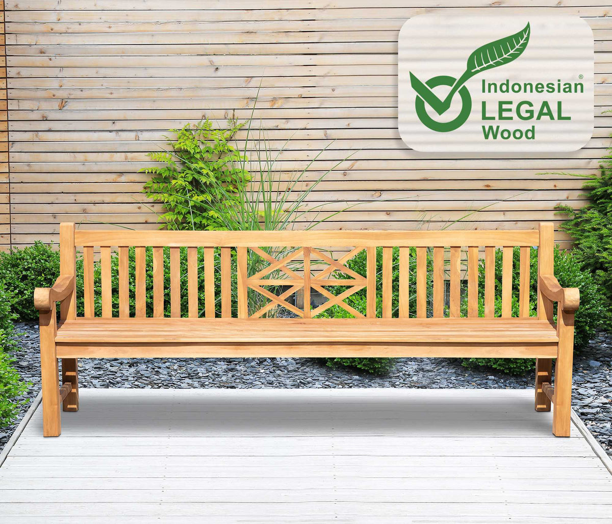 Teakbank Florida 240 cm – Ansicht 3