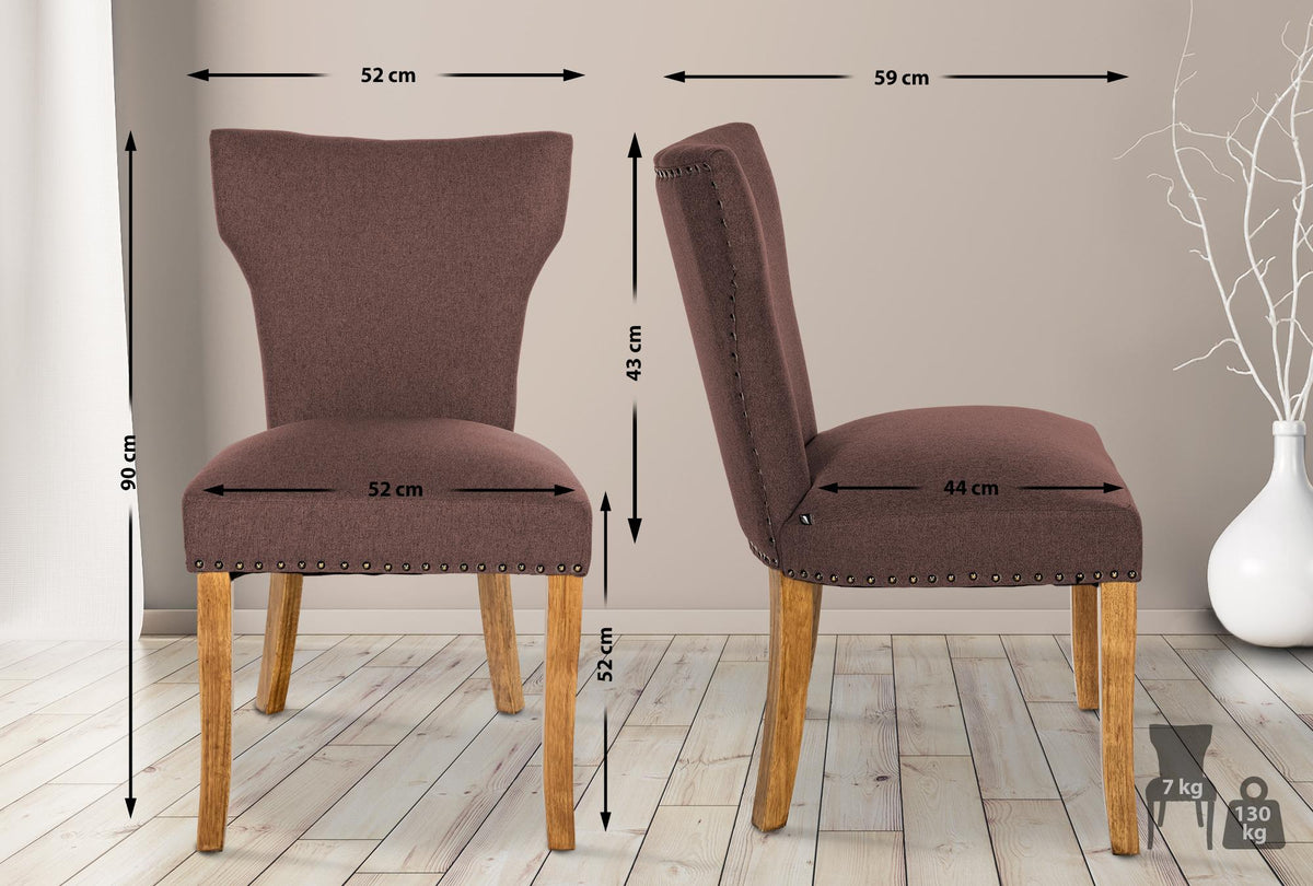 Esszimmerstuhl Zadar Stoff antik-hell – Ansicht 16
