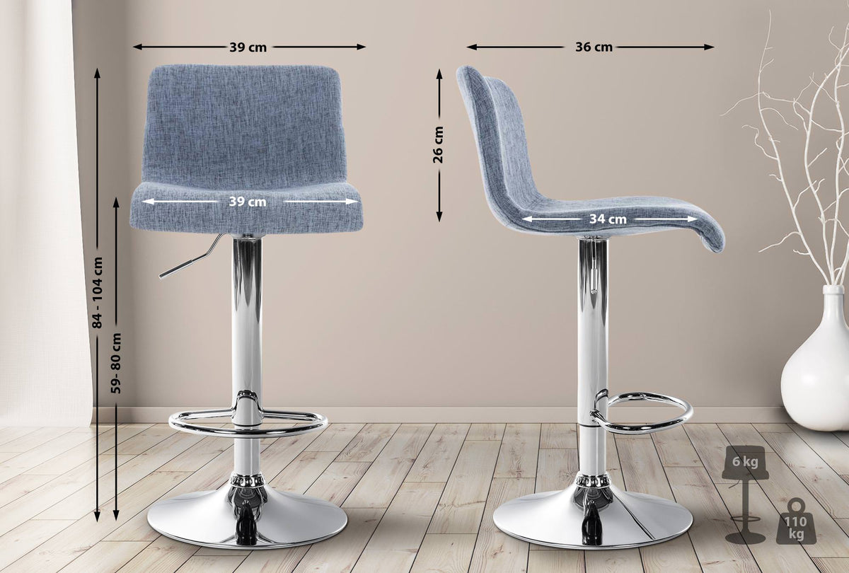 Barhocker Hoover Stoff C – Ansicht 2