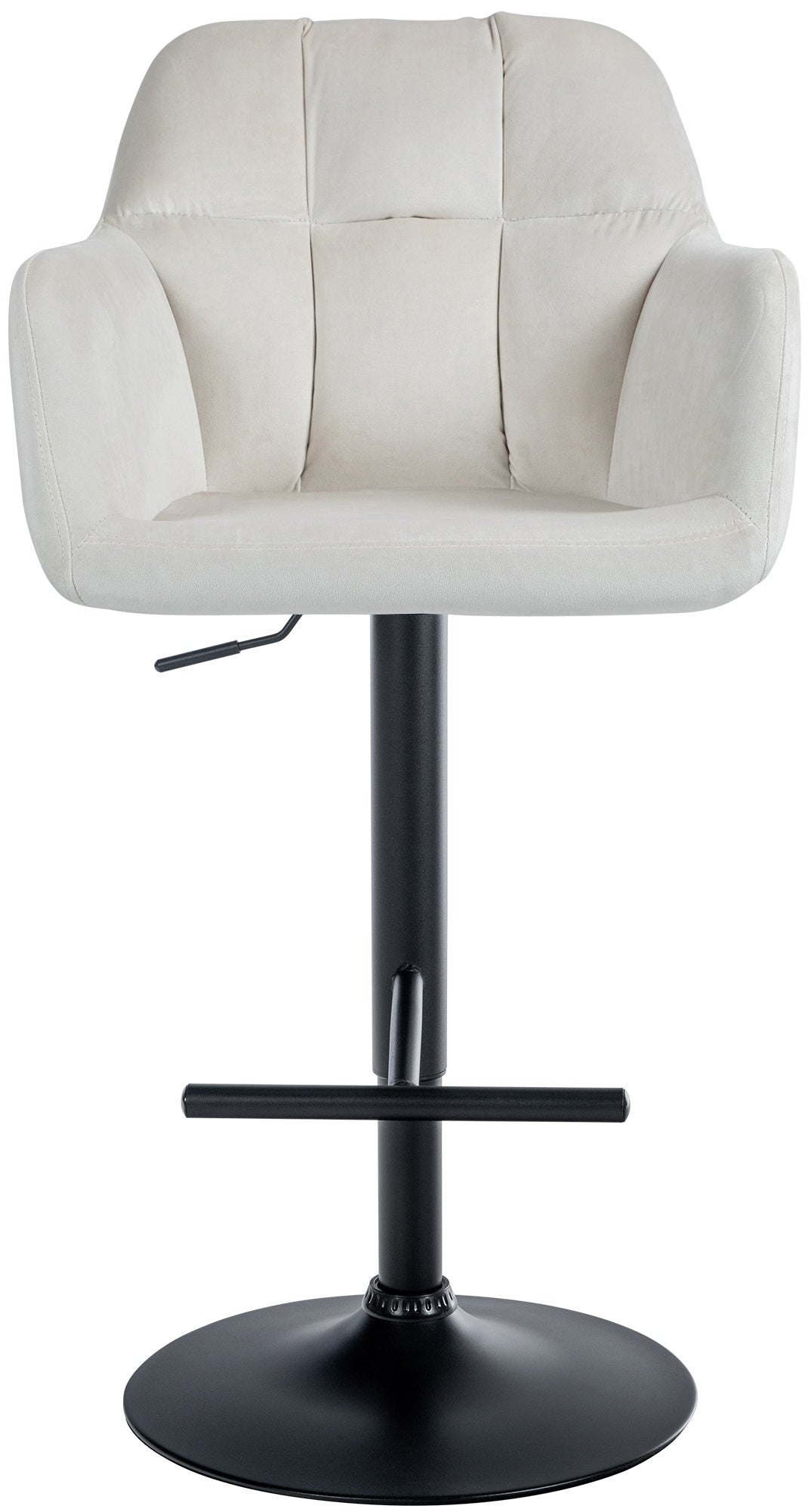 Barhocker Natoma Samt schwarz – Ansicht 3