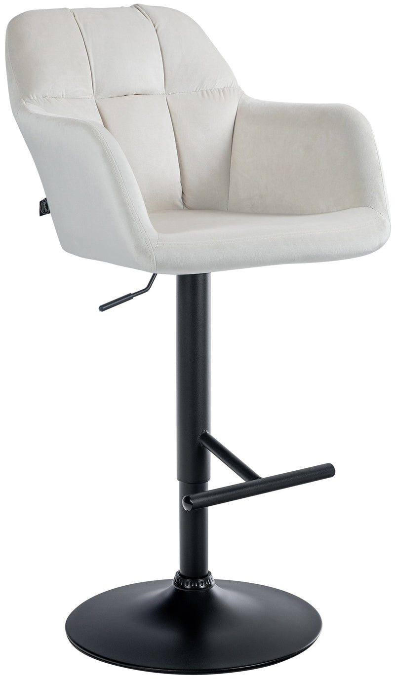 Barhocker Natoma Samt schwarz
