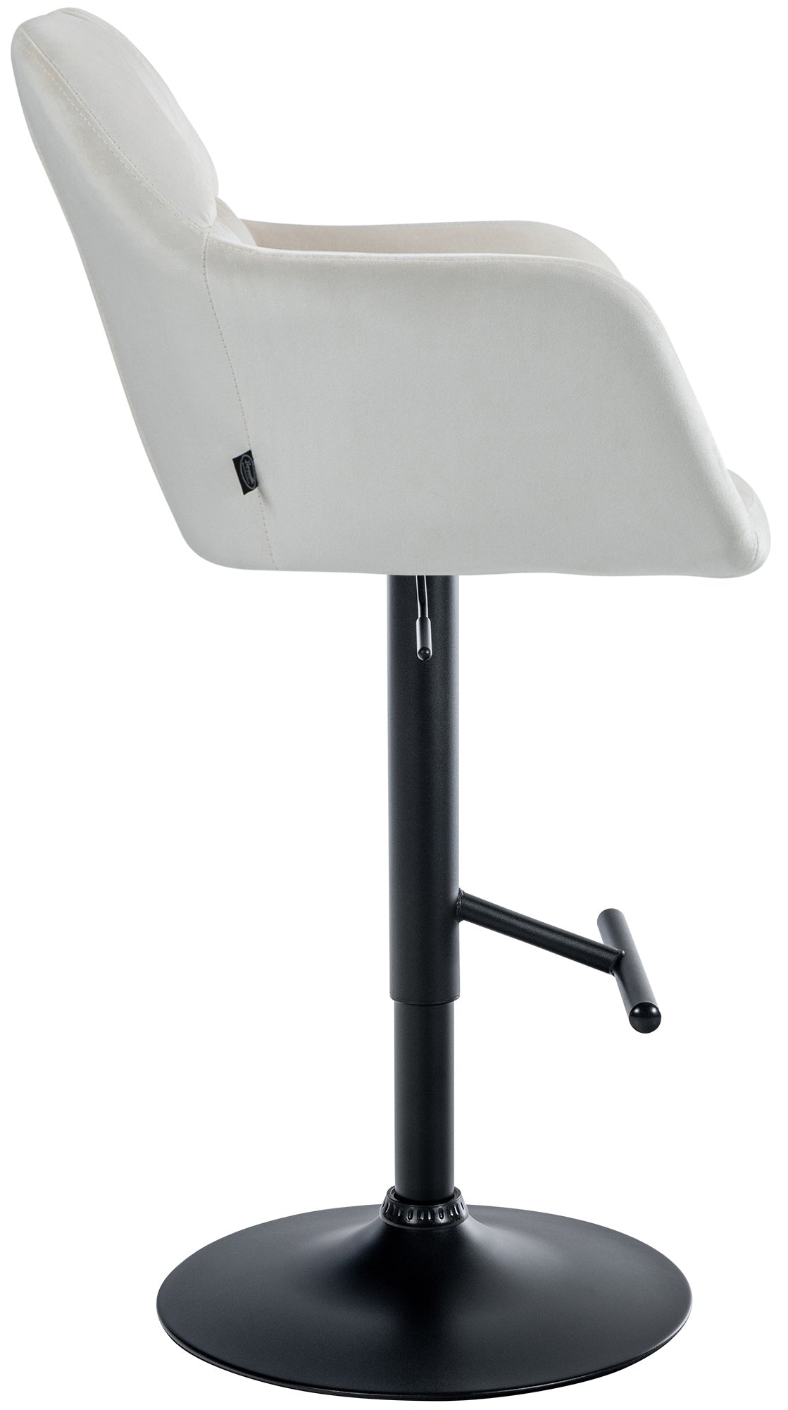 Barhocker Natoma Samt schwarz – Ansicht 4