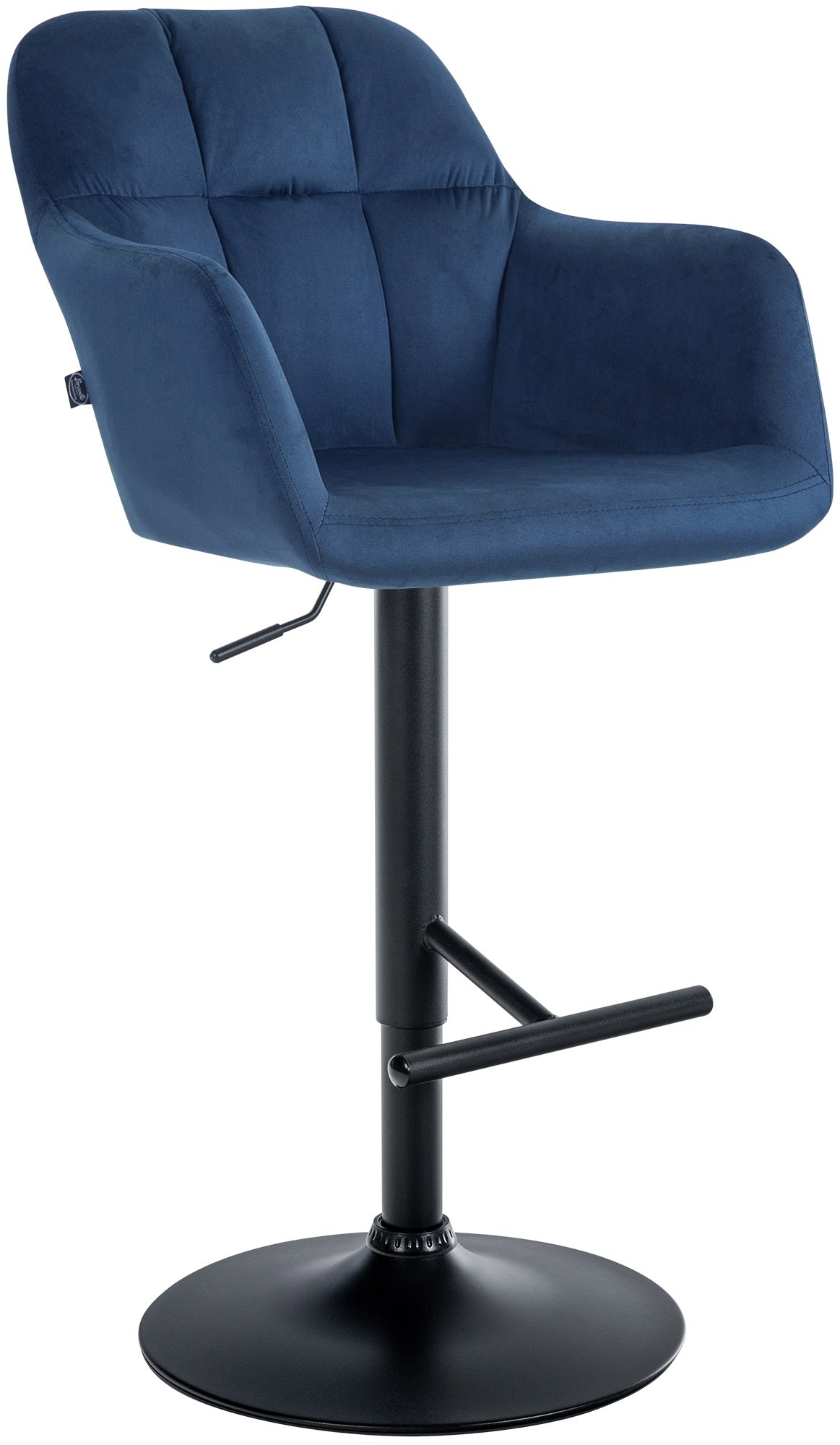 Barhocker Natoma Samt schwarz – Ansicht 9