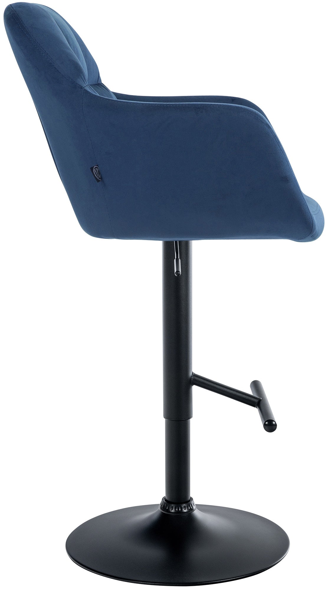 Barhocker Natoma Samt schwarz – Ansicht 12