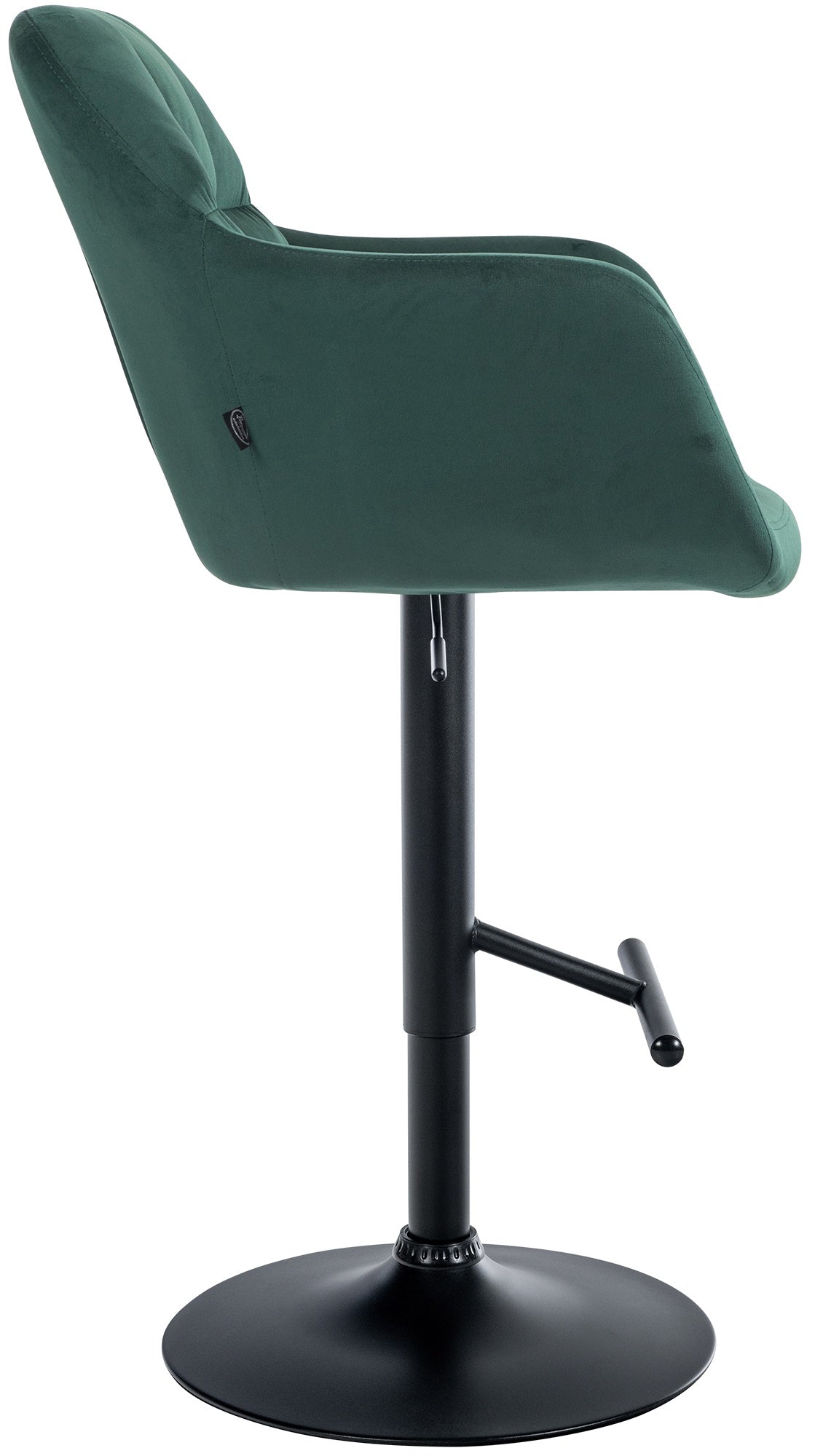 Barhocker Natoma Samt schwarz – Ansicht 20