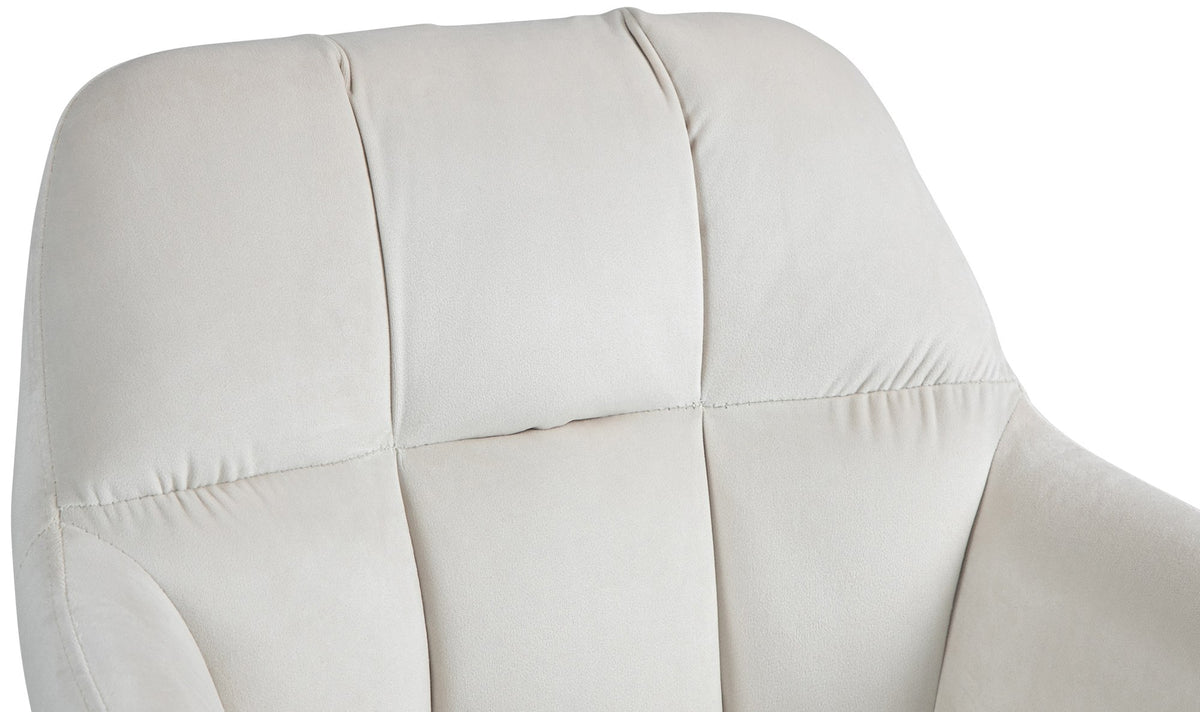 Barhocker Natoma Samt weiß – Ansicht 7