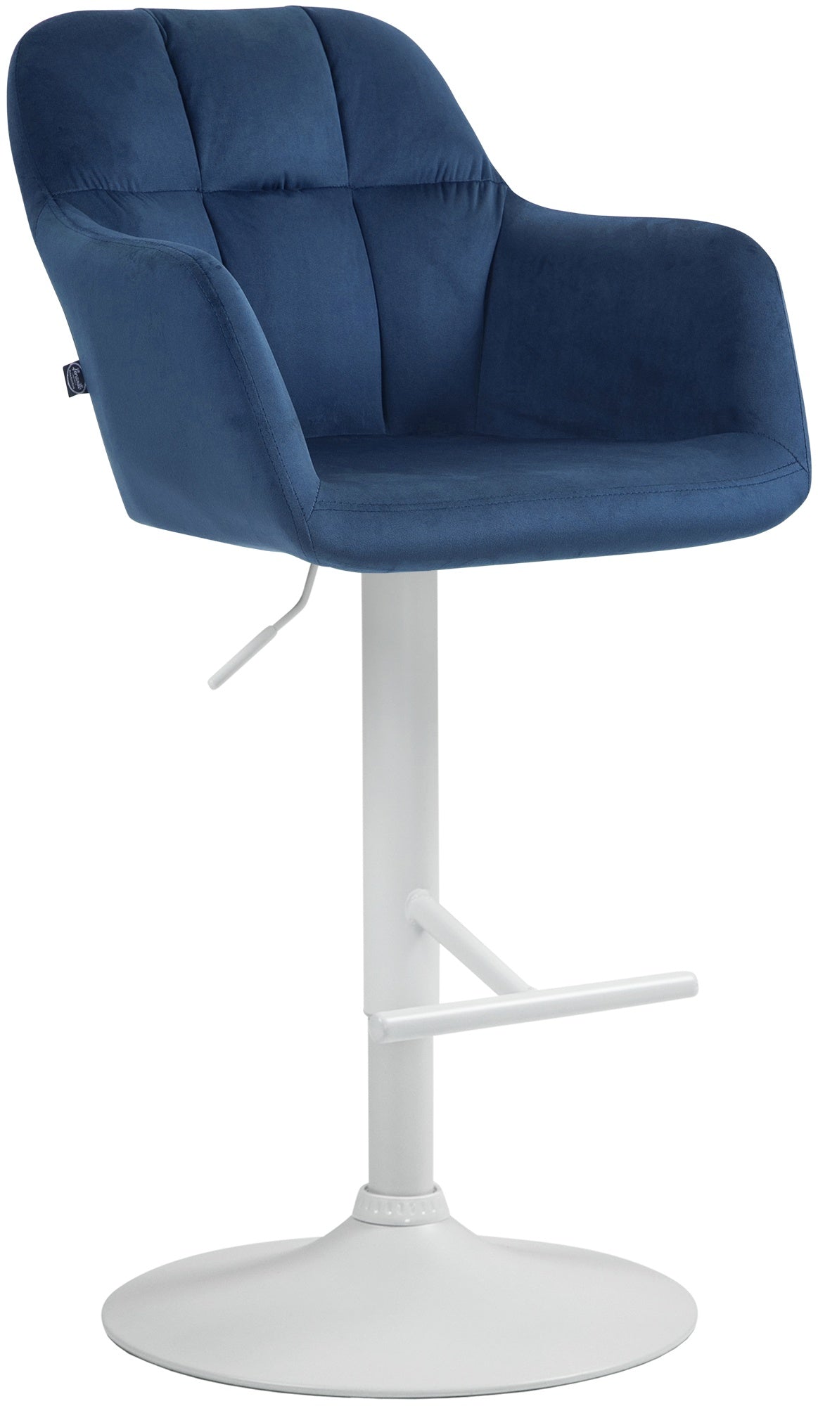 Barhocker Natoma Samt weiß – Ansicht 9