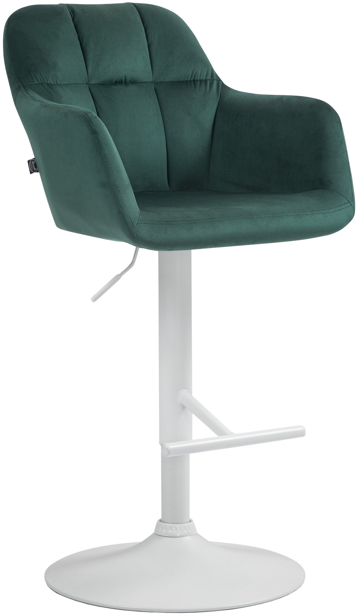 Barhocker Natoma Samt weiß – Ansicht 17