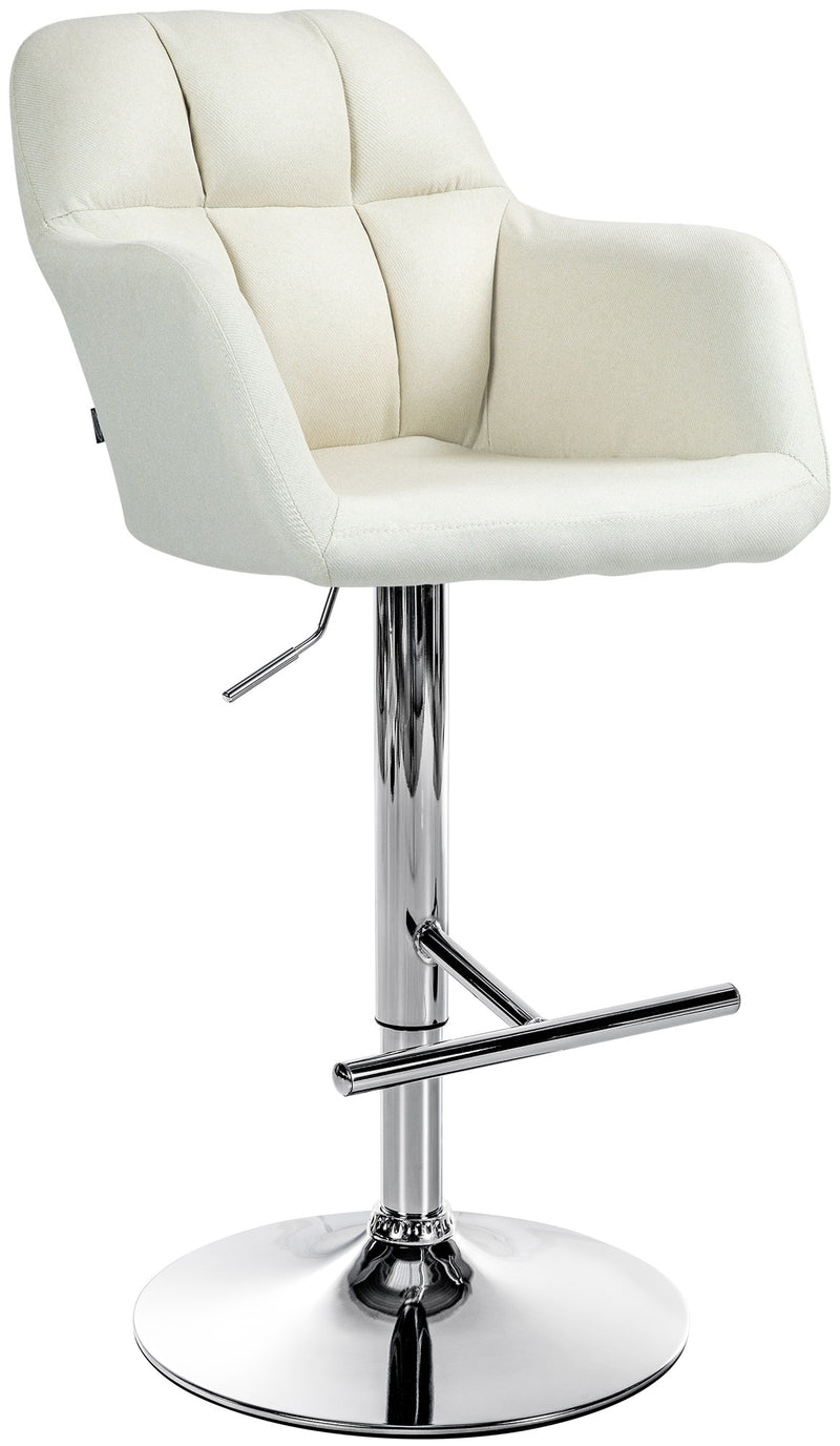Barhocker Natoma Stoff chrom